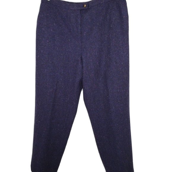 NEW Orvis Tweed Pant Size 20 Purple Donegal Wool - Picture 1 of 14